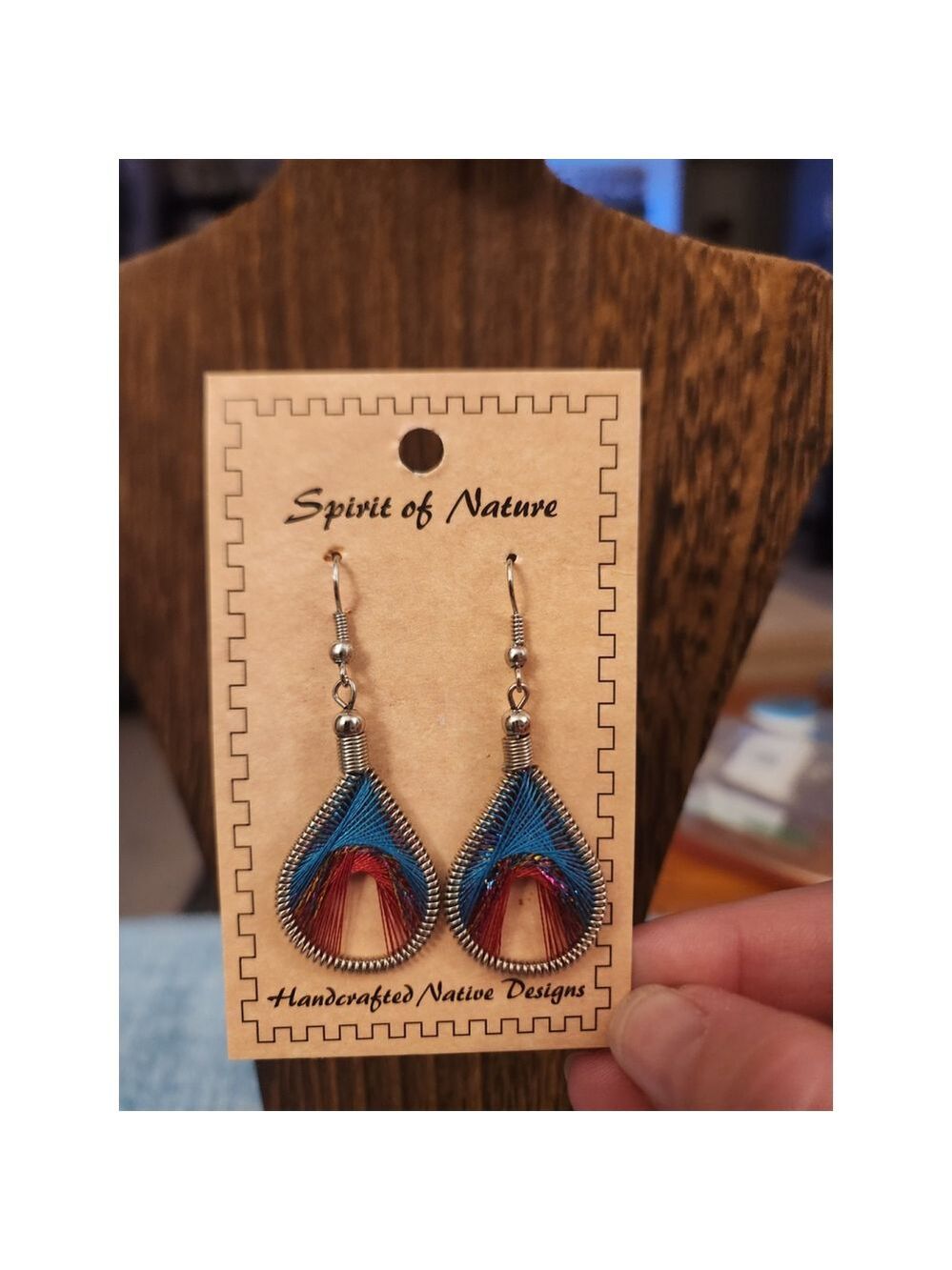 Handcrafted thread woven Spirit of Nature Earrings